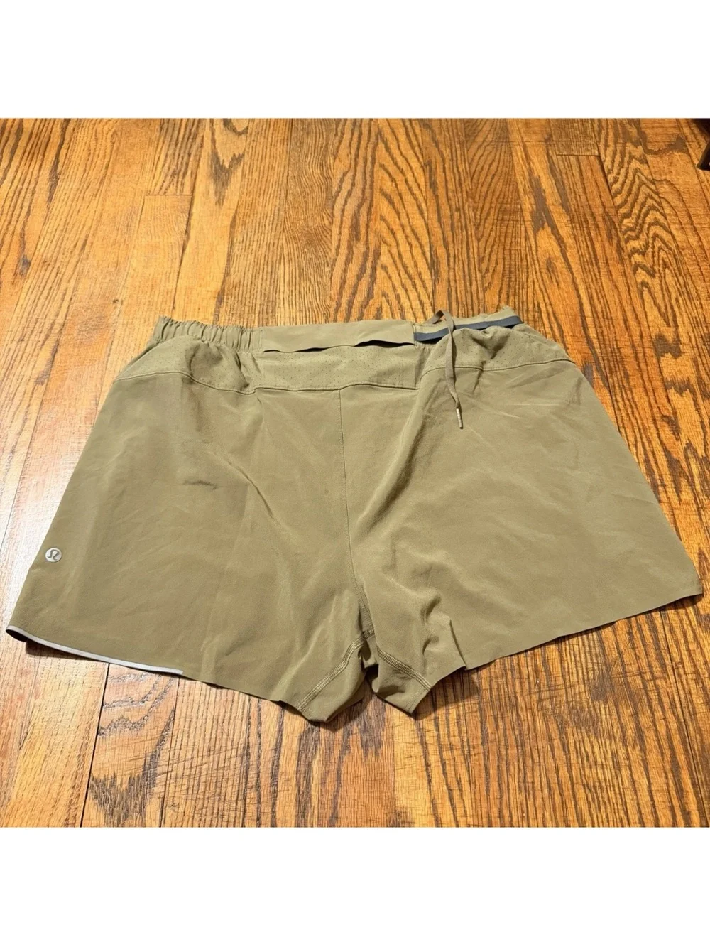 Lululemon Men's Fast and Free Linerless Olive Green Shorts Size XL
